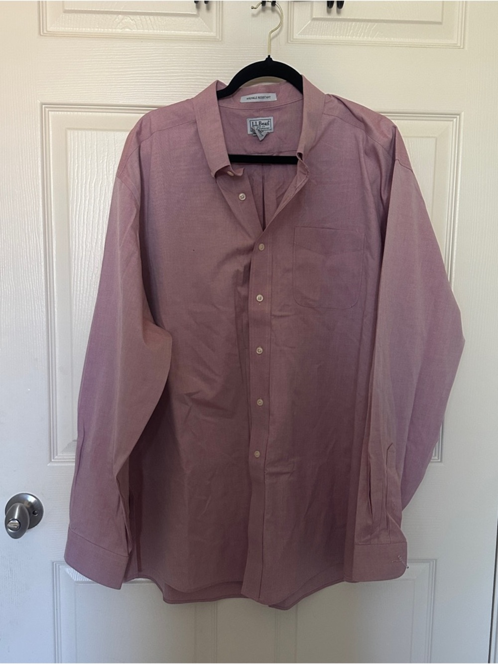 L.L. Bean Men's Long-Sleeve Dress Shirt - Rose Mauve